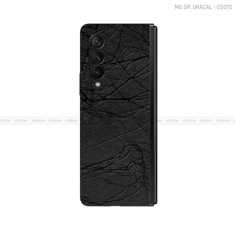Dán Skin 3M/Oracal Galaxy Z Fold3 Vân Cocoon Black | CO070