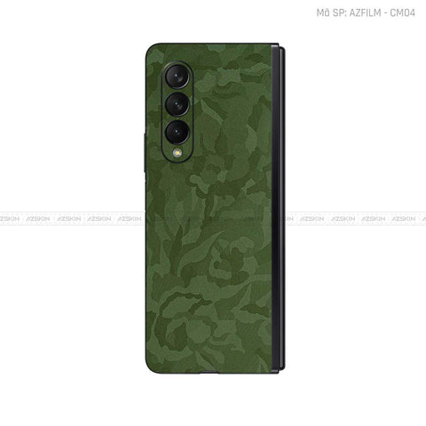 Dán Skin Galaxy Z Fold3 Vân Camo Xanh | AZFILM - CM04