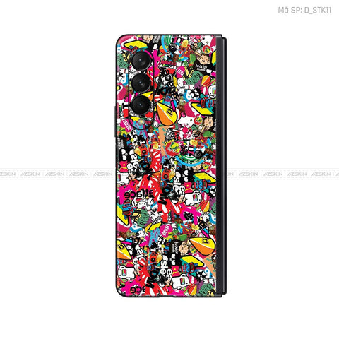 Dán Skin Galaxy Z Fold3 Hình Sticker | D_STK11
