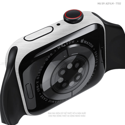 Dán Skin Apple Watch Vân Xước Titan Bạc | AZFILM - TT02