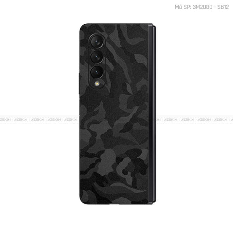 Dán Skin Galaxy Z Fold4 Vân Camo Black | SB12