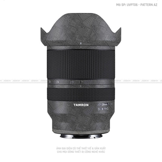 Dán Skin Ống Kính Tamron Vân Nổi Pattern AZ Xám | UVPT06