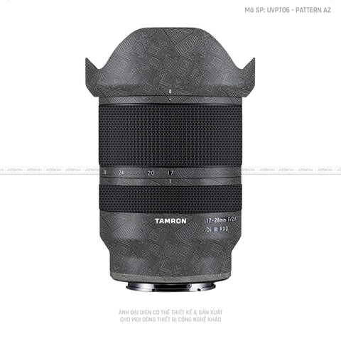 Dán Skin Ống Kính Tamron Vân Nổi Pattern AZ Xám | UVPT06
