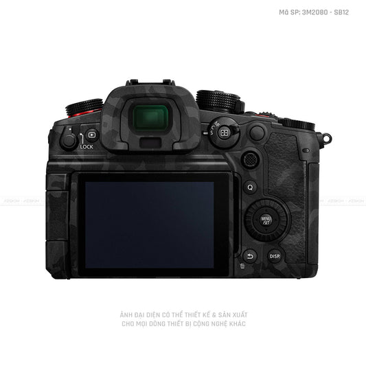 Dán Skin Máy Ảnh Lumix Vân Nổi Camo Black | 3M2080 - SB12