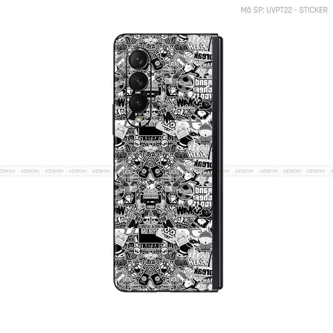 Dán Skin Galaxy Z Fold3 Vân Sticker 02 | UVPT22