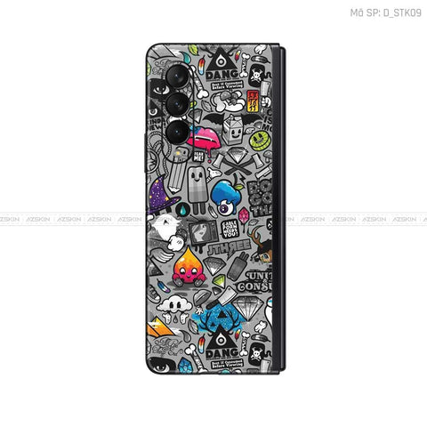 Dán Skin Galaxy Z Fold4 Hình Sticker | D_STK09