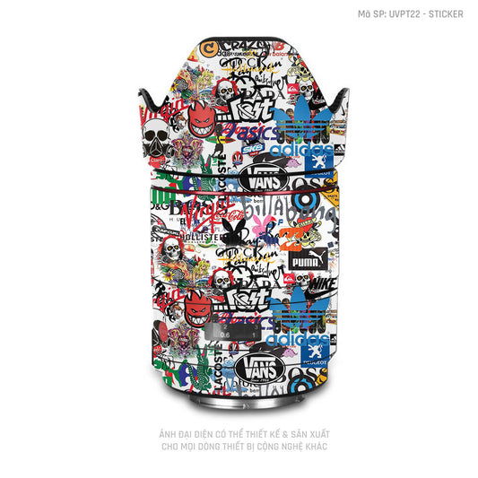 Dán Skin Ống Kính Máy Ảnh Vân Nổi Sticker 04 | UVPT22