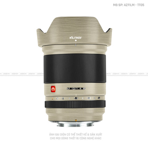 Dán Skin Ống Kính Viltrox Vân Titan Xước Sampanh | TT05