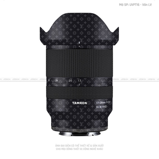 Dán Skin Ống Kính Tamron Vân Pattern LV Đen | UVPT16