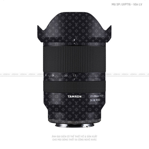 Dán Skin Ống Kính Tamron Vân Pattern LV Đen | UVPT16