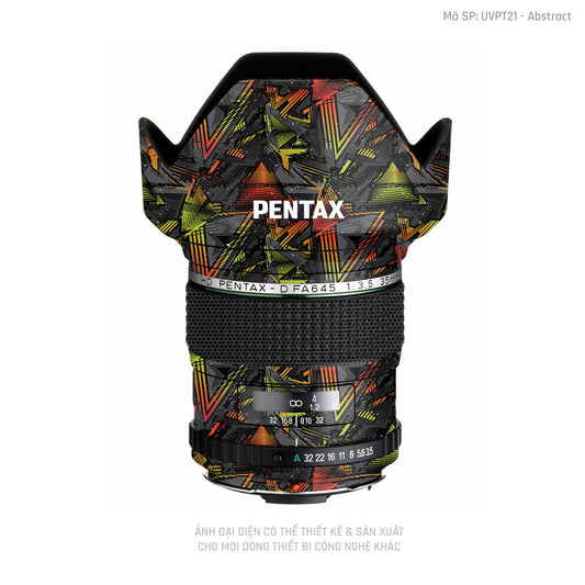 Dán Skin Ống Kính Pentax Vân Nổi Abstract 03 | UVPT21