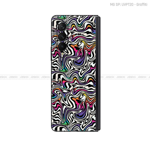 Dán Skin Galaxy Z Fold3 Vân Graffiti 02 | UVPT20