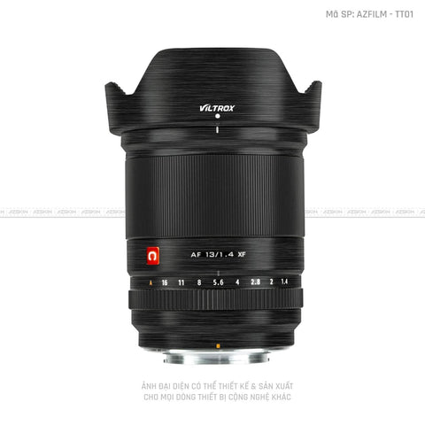 Dán Skin Ống Kính Viltrox Vân Titan Xước Đen | TT01