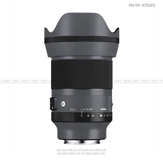 Dán Skin Ống Kính Sigma Màu Xám | K75320