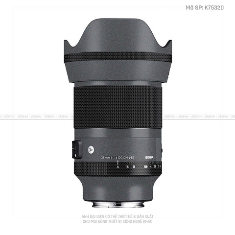 Dán Skin Ống Kính Sigma Màu Xám | K75320