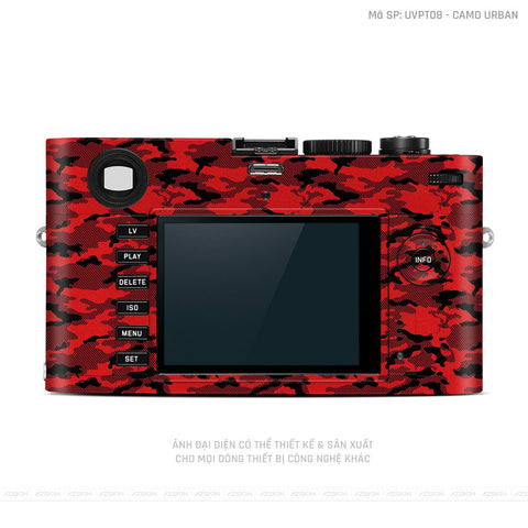 Dán Skin Máy Ảnh Leica Vân Nổi Camo Urban Đoe | UVPT08