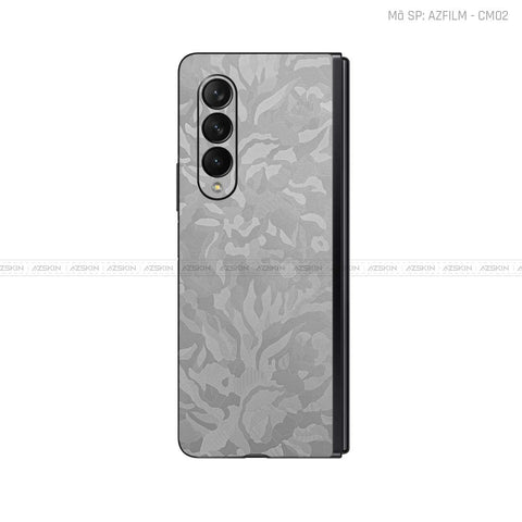 Dán Skin Galaxy Z Fold3 Vân Camo Xám | AZFILM - CM02