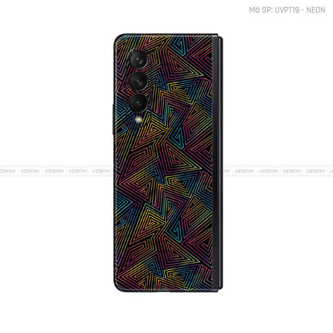 Dán Skin Galaxy Z Fold3 Vân Neon 03 | UVPT19