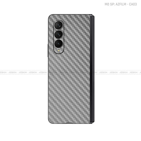 Dán Skin Galaxy Z Fold3 Vân Carbon Xám | AZFILM - CA03