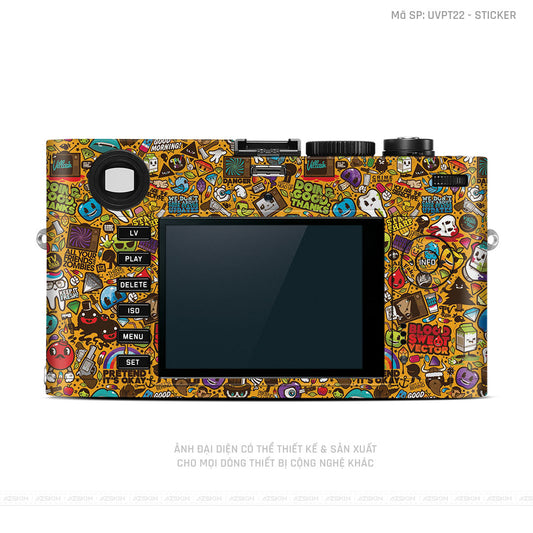 Dán Skin Máy Ảnh Leica Vân Nổi Sticker 05 | UVPT22