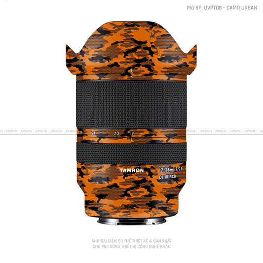 Dán Skin Ống Kính Tamron Vân Nổi Camo Urban Cam | UVPT08