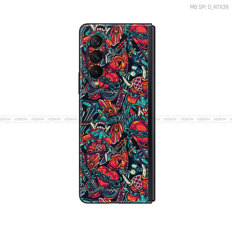 Dán Skin Galaxy Z Fold 5 Hình Tattoo | D_NTX39