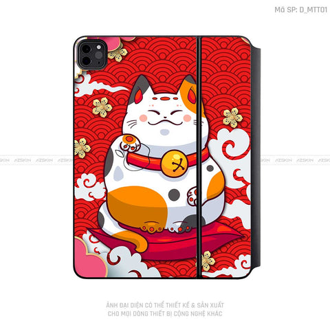 Dán Skin Magic Keyboard Hình Mèo Thần Tài | D_MTT01