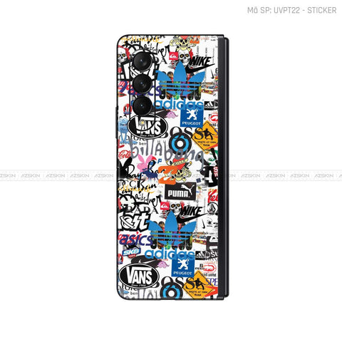 Dán Skin Galaxy Z Fold3 Vân Sticker 04 | UVPT22