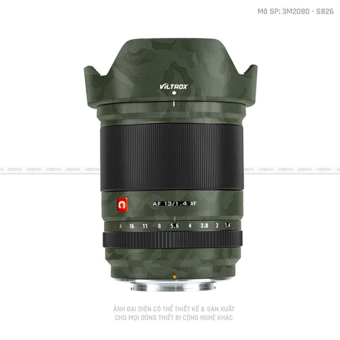 Dán Skin Ống Kính Viltrox Vân Camo Xanh | SB26