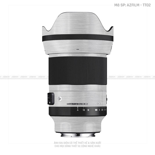 Dán Skin Ống Kính Sigma Vân Titan Xước Bạc | AZFILM - TT02