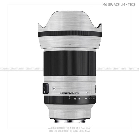 Dán Skin Ống Kính Sigma Vân Titan Xước Bạc | AZFILM - TT02