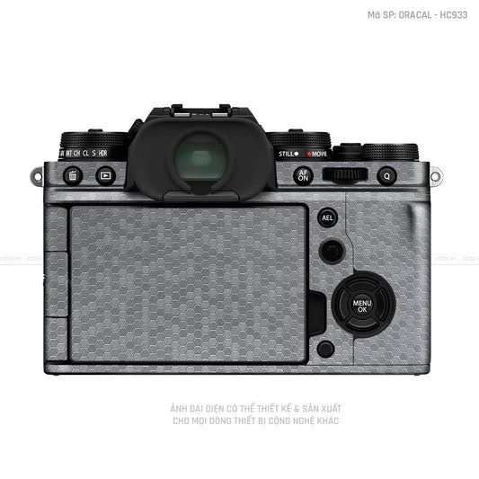 Dán Skin Máy Ảnh Fujifilm Vân Tổ Ong Xám | ORACAL - HC933