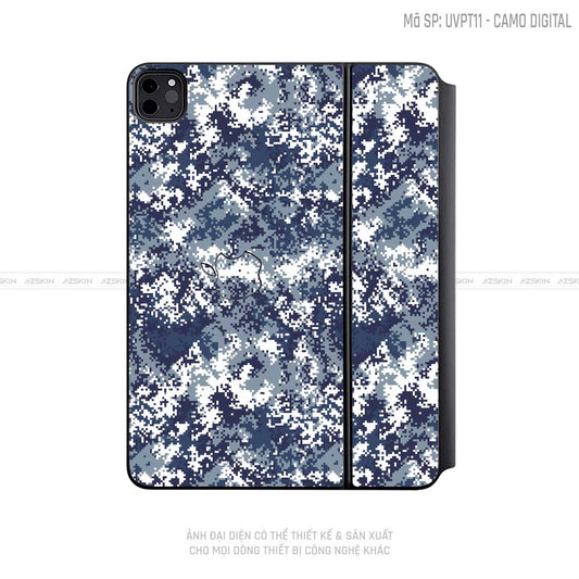 Dán Skin Magic Keyboard Vân Camo Digital Xanh | UVPT11