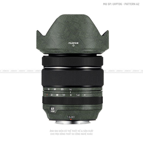 Dán Skin Ống Kính Fujifilm Vân Nổi Pattern AZ Xanh | UVPT06