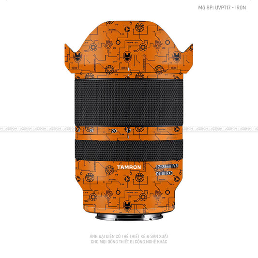 Dán Skin Ống Kính Tamron Vân Ironman Cam | UVPT17