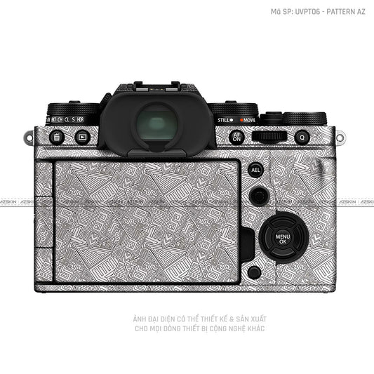 Dán Skin Máy Ảnh Fujifilm Vân Nổi Pattern AZ Trắng | UVPT06