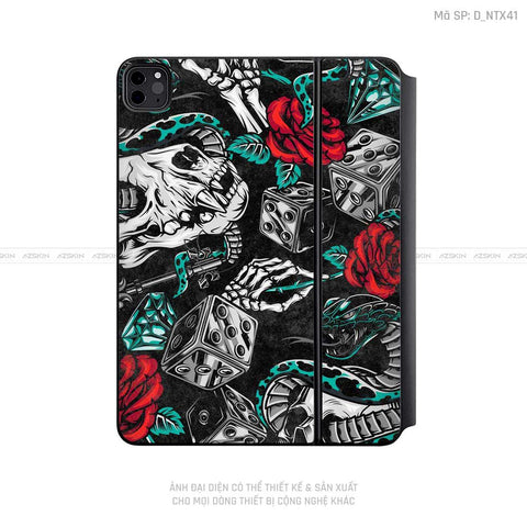 Dán Skin Magic Keyboard Hình Tattoo | D_NTX41