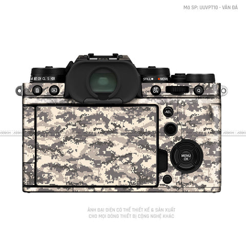 Dán Skin Máy Ảnh Fujifilm Vân Nổi Camo Digital Vàng Cát | UVPT11