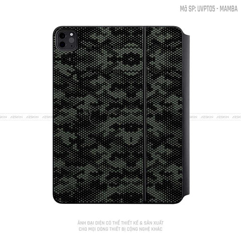 Dán Skin Magic Keyboard Vân Mamba Xanh | UVPT05