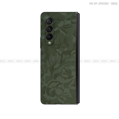 Dán Skin Galaxy Z Fold3 Vân Camo Xanh | 3M2080 - SB26