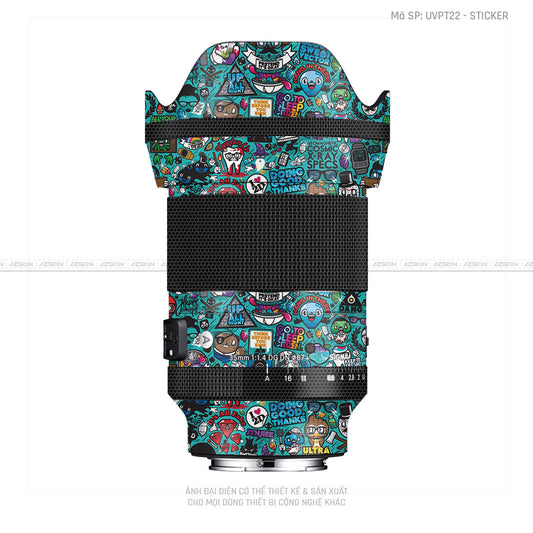 Dán Skin Ống Kính Sigma Vân Nổi Sticker 03 | UVPT22
