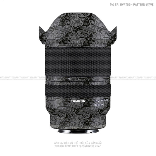 Dán Skin Ống Kính Tamron Vân Nổi Pattern Wave Xám | UVPT09