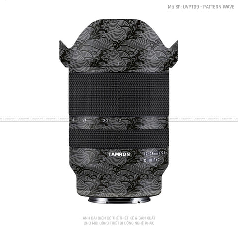 Dán Skin Ống Kính Tamron Vân Nổi Pattern Wave Xám | UVPT09