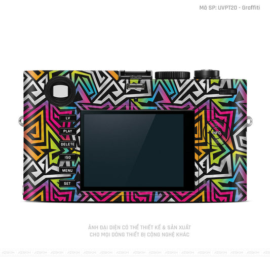 Dán Skin Máy Ảnh Leica Vân Nổi Graffiti 01 | UVPT20