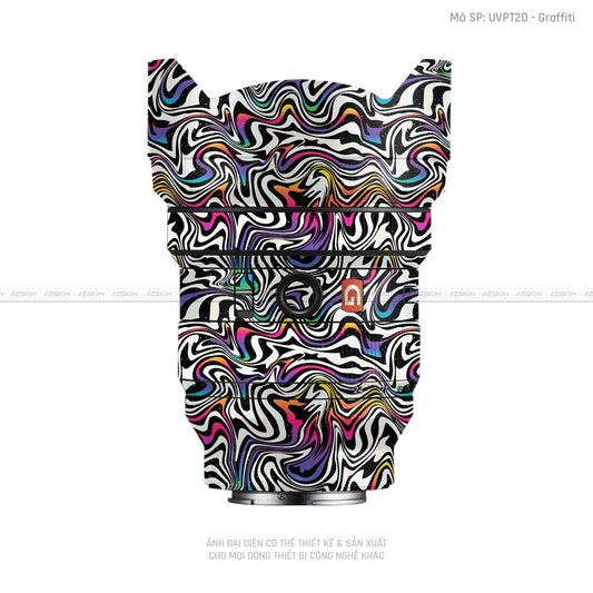 Dán Skin Ống Kính Sony Vân Nổi Graffiti 02 | UVPT20