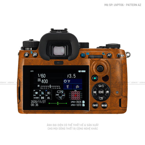 Dán Skin Máy Ảnh Pentax Vân Nổi Pattern AZ Cam | UVPT06