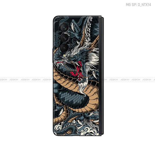 Dán Skin Galaxy Z Fold 5 Hình Tattoo | D_NTX14