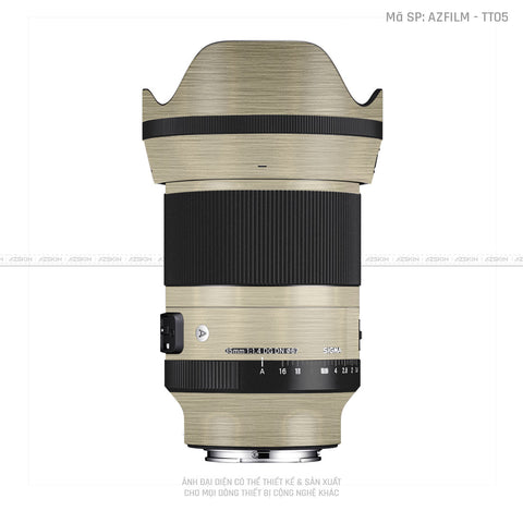Dán Skin Ống Kính Sigma Vân Titan Xước Vàng | AZFILM - TT05