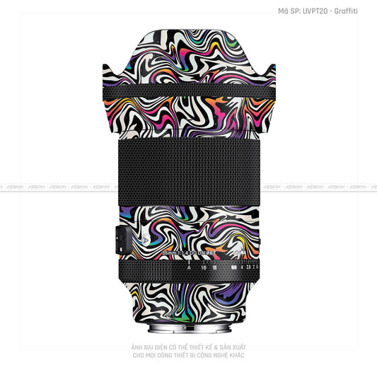 Dán Skin Ống Kính Sigma Vân Nổi Graffiti 02 | UVPT20