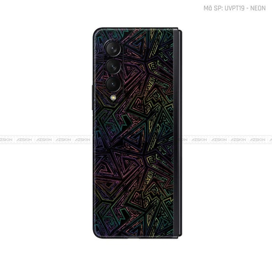 Dán Skin Galaxy Z Fold3 Vân Neon 02 | UVPT19
